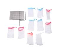 Fdit Tagliasapone, Affettatrice in Acciaio Inossidabile con Strumento | Marcature Precise Sulla Base in Scala, Taglio Uniforme dei Bordi Lisci, 10 Sacchetti di Sapone in Rete Inclusi, Finiture