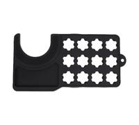 Fdit Tappetino per Macchina da caffè con Vassoio per Capsule, Antiscivolo e Resistente Al Calore, for Domestica e Angolo caffè (BLACK)
