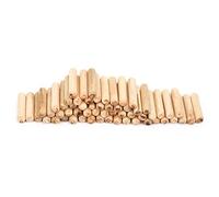 Fdit Tappi in Legno con Alberi a Coste per Giunti Forti, 100 Pezzi per Recipienti per la Lavorazione del Legno, Materiale Faggio, 6 * 40 Mm, 8 * 40 Mm, 10 * 50 (10*50mm per pacchetto)