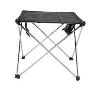 Fdit Tavolo da Picnic Portatile Tavolo da Barbecue da Campeggio Desktop in Nylon Impermeabile Leggero con Telaio in Lega di Alluminio Design Antiscivolo per Barbecue da (Piccolo supporto in argento)
