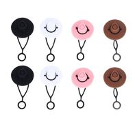 Fdit Tazza in Silicone a Forma di Cappello, Coperchio a Prova di Perdite, Semplice e Moderna, Tazza, Confezione da 4, Scelta Igienica per la Famiglia e Gli Amici (8PCS)