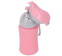 Fdit Tazza per Orinatoio per Bambini, Orinatoio da Viaggio Portatile con Guarnizione in Silicone per Bambini, Alternativa Alla Toilette di Emergenza per Viaggi e Uso Esterno (Rosa per ragazza)