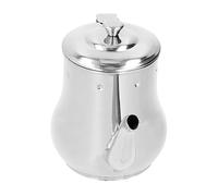 Fdit Teiera in Acciaio Inossidabile, Resistente Alla Corrosione, Resistente Alla Ruggine, Durevole, con Filtro per il tè, per Hotel, Ristoranti, Case, 500 Ml (Marrone chiaro)