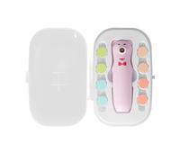 Fdit Temperino per Unghie Ricaricabile per Bambini con 8 Testine Abrasive, Funzionamento Silenzioso del Motore, per Bambini da 0 a 12 Mesi, Batteria Al Litio, Colori Rosa/verde/cestino/arancione