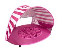 Fdit Tenda da Spiaggia per Bambini, Parasole a Strisce Tenda da Gioco Portatile a Installazione Rapida con Borsa per il Trasporto per Picnic Sulla Spiaggia da Campeggio All'aperto
