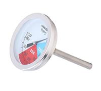 Fdit Termometro con Quadrante in Acciaio Inossidabile Termometro con Puntatore con Quadrante Analogico da 2 Pollici 100-475 °F Alta Precisione con Dado M8 per