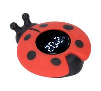 Fdit Termometro da Bagnetto per Bambini Giocattolo Acquatico con Display a LED a Forma di Coccinella Carina per Neonati Materiali Ecologici