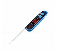 Fdit Termometro da, Sonda in Acciaio Inossidabile 304 con Guscio in ABS, da -20°C a 300°C con Display a LED per Frittura di Carne e Cottura Al Forno (BLUE)
