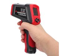 Fdit Termometro IR Digitale con Ampia Memorizzazione Dati per Fattore Grill, Forno per Pizza e Frigorifero (KM-IT1400ST -50~1400°C (puntamento a due punti))