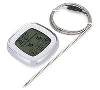 Fdit Termometro per Alimenti Wireless Termometro per Carne Digitale per BBQ con Touch Screen Timer Allarme Retroilluminazione per Grigliare Fumare Cuocere Friggere Caramelle