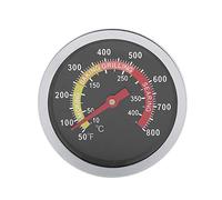 Fdit Termometro per Barbecue in Acciaio Inossidabile con indicatore di Temperatura Fahrenheit e indicatore di Calore per la Cottura al Barbecue
