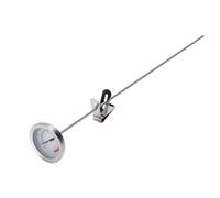 Fdit Termometro per Frittura in Acciaio Inossidabile 32-536 con Clip per Pentola e Sonda Lunga per la Cottura Dell'olio per Frittura Dell'acqua del Bagno di Tacchino