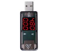 Fdit Tester USB di tensione con tecnologia SMM per QC2.0 / QC3.0 Misuratore USB a carica rapida adatto per la maggior parte delle applicazioni nere (BLACK)