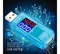 Fdit Tester USB di tensione con tecnologia SMM per QC2.0 / QC3.0 Misuratore USB a carica rapida adatto per la maggior parte delle applicazioni nere (BLUE)