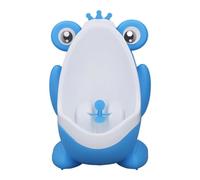 Fdit Toilette da parete per bambini con bersaglio per imparare a fare pipì per bambini, divertente vasino da parete, in materiale plastico (blu)