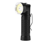 Fdit Torcia a LED, Portatile T6 + COB Torcia di Ispezione a LED con Coda Magnetica Pieghevole a LED per Pesca in Campeggio All'aperto