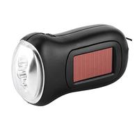 Fdit Torcia Solare Manovella Ricaricabile, Portatile LED Luminosa Generatore Manuale a Dinamo Batteria Integrata senza Sostituzione 3, 5x2 Pollici Campeggio Emergenza Outdoor