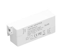 Fdit Trasformatore Driver LED da 60 W, Alimentatore AC100 da 240 V A DC 12 V 5 A per Luci LED, con Protezione da Sovratemperatura e Cortocircuito, per Strisce Luminose MR11 MR16