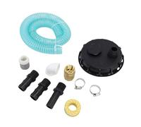 Fdit Tubo IBC con Guarnizione di Sicurezza, Tubo DN150 PP, Contenitore per Serbatoio IBC, Tappo di Copertura, Raccordo di Aspirazione, Pompa dell'Acqua per L'irrigazione Agricola