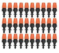 Fdit Ugello antigoccia per irrigazione a Goccia da Giardino Ugello per nebulizzatore Regolabile Micro Flusso con irrigazione a Goccia 50 pz/Set