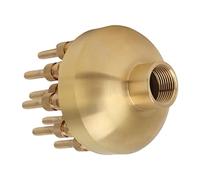 Fdit Ugello per Fontana, Irrigatore a Spruzzo D'acqua Regolabile a 3 Strati in Ottone con Materiale di Alta qualità, per il Paesaggio Acquatico della Piscina del Parco dello Stagno (G1.5in)