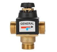 Fdit Valvola Miscelatrice Termostatica in Ottone con Filettatura Maschio DN20 per Scaldacqua Solare Previene le Scottature con Resa D'Acqua Stabile Adatta per Dispositivi di Acqua Calda Domestici