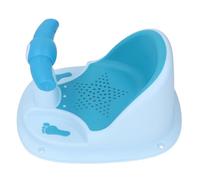 Fdit Vaschetta per il Bagnetto con Schienale, Forte Ventosa, Antiscivolo, Sedia per Doccia per Bambini, Dal Design Stabile e Dall'uso Versatile (BLUE)