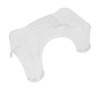 Fdit Vasino antiscivolo per bambini, per casa e ufficio, robusto sgabello per bambini e anziani, materiale PET, bagno/ufficio (alta trasparenza)