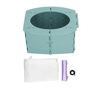 Fdit Vasino Portatile per Bambini, WC da Viaggio Pieghevole per Neonati con Borsa Portaoggetti per Auto, Campeggio e Uso All'aperto (GREEN)