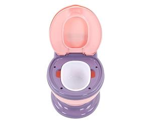 Fdit Vasino Staccabile con Design in Altezza Vasino da Addestramento Facile da Pulire per i più Piccoli per Uso della Toilette, Colore Rosa (Viola rosato)