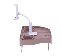 Fdit Vassoio Portabicchieri 3 in 1 per Vasca Idromassaggio, Supporto Portabicchieri in ABS, Tavolo per Bevande Antiscivolo Regolabile a Bordo Piscina con Portabicchieri e