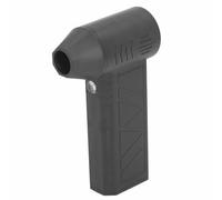 Fdit Ventilatore a Getto da 130000 Giri/min per Potente Ventilatore Elettrico Regolabile a 4 Marce con Luce LED, Ricarica USB, Materiale ABS Leggero per Auto da Ufficio Domestico (BLACK)