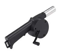 Fdit Ventilatore a manovella BBBQ leggero, portatile, mini ventilatore per pic-nic campeggio all'aperto, con barbecue (A)