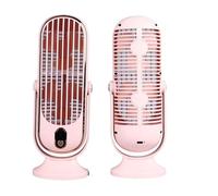Fdit Ventilatore a Torre da Scrivania Motore Brushless USB Oscillante Silenzioso a 5 velocità per Camera da Letto di Casa e Ufficio, Materiale ABS (PINK)