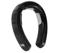 Fdit Ventilatore da Collo per Condizionatore Portatile con Raffreddamento e Riscaldamento a Semiconduttore, Ventilatore Personale Senza Lama Ricaricabile da 6000 MAh, Dispositivo di (BLACK)