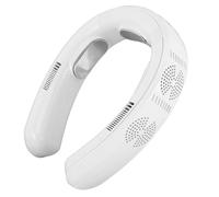 Fdit Ventilatore da Collo per Condizionatore Portatile con Raffreddamento e Riscaldamento a Semiconduttore, Ventilatore Personale Senza Lama Ricaricabile da 6000 MAh, Dispositivo di (WHITE)