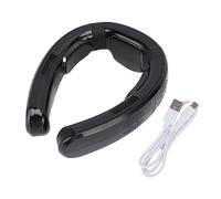 Fdit Ventilatore da Collo Portatile con modalità di Raffreddamento e Riscaldamento, Ventola Indossabile a Batteria da 10000 MAh, Ventola Personale Silenziosa a Semiconduttore a 3 (nero lucido)