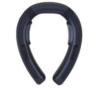 Fdit Ventilatore da Collo Portatile con Riscaldamento e Raffreddamento, Batteria da 10000 MAh Ventilatore Personale Silenzioso Indossabile a 3 velocità per attività All'aperto Ciclismo (blu navy)