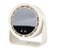 Fdit Ventilatore da Scrivania Circolatore D'aria Portatile Ventilatore Display Digitale 100 velocità per Viaggi in Ufficio a Casa, ABS + PC, Ventilatori da Tavolo Montati a Parete (Beige)