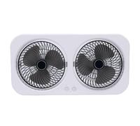 Fdit Ventilatore da Tavolo Portatile Ricaricabile USB Raffreddamento Silenzioso a Doppia Testa per Camera da Letto Dormitorio da Ufficio 1800mAh