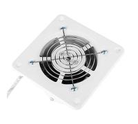 Fdit Ventilatore di scarico quadrato bianco da 4 pollici Installazione a lato della stanza Ventilatore di scarico bagno Montaggio a parete Ventilatore di scarico per bagno Garage Cucina
