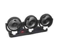 Fdit Ventilatore per Auto a 3 Teste Ventola di Raffreddamento Portatile Pieghevole Regolabile con velocità USB con Supporto per Telefono e Forte Flusso D'aria per Veicoli Auto Camion