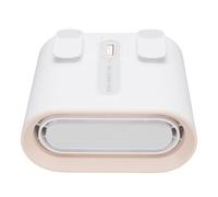 Fdit Ventilatore Personale Indossabile con Clip Sulla Cintura, Design Portatile Regolabile a 100 velocità per Avventure All'aria Aperta (Beige)