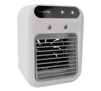 Fdit Ventilatore Portatile Aria Fredda con Umidificazione a Spruzzo Evaporativo, USB a Basso Rumore per Casa Ufficio Campeggio