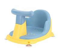 Fdit Ventose Sicure Sedile di Supporto per Bagnetto per Bambini Sedia da Bagno in Plastica Leggera per Neonati, Supporto per Schienale per Neonati di Facile Installazione, Materiale Ecologico (blu
