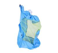 Fdit - Zaino a rete per bambini con chiusura a cordoncino, borsa da spiaggia per giocattoli da piscina, palloni da calcio, sport acquatici, telo da spiaggia, attrezzi da nuoto Blue