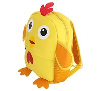 Fdit Zaino Prescolare in Neoprene con Motivo Animale, Spallacci Regolabili, Ideale per i Bambini Che Vanno Allo Zoo o Al Parco, Fibbie Antiscivolo, da 1 Anno in su (Pulcino di piccola taglia)