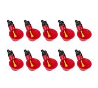 Fdit1 10pcs Pollo Automatico di Pollo bevitore di pollame abbeveratoio abbeveratoio Waterer Water Bowl Accessori per Gabbie per Acqua Potabile