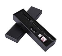 Fdit1 Crystal Starry Sky Glass Dip Penna Signature Pen Penna stilografica Set con portapenne inchiostro(colorful)