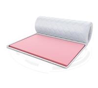 FDM Coprimaterasso Visco Topper 140 x 200 cm Grado di durezza H2 Altezza ca. 4 cm Schiuma Termoplastica Anallergica Adatto Öko-Tex Bianco